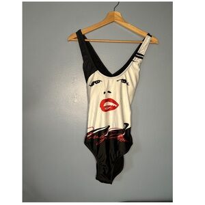 Marilyn Monroe brand one piece swimsuit.